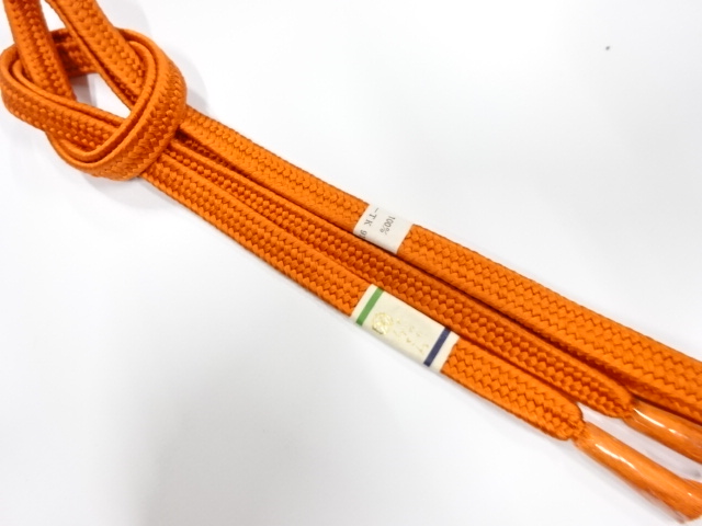 未使用品　正絹　手組帯締め